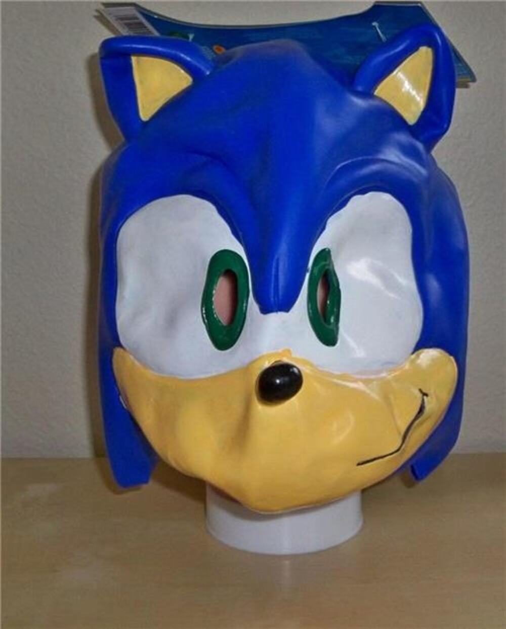 ADULT OFFICIAL SONIC THE HEDGEHOG VINYL MASK COSTUME NWT RU4930